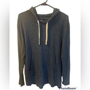 Navy Heathered Boyfriend Lounge Hoodie